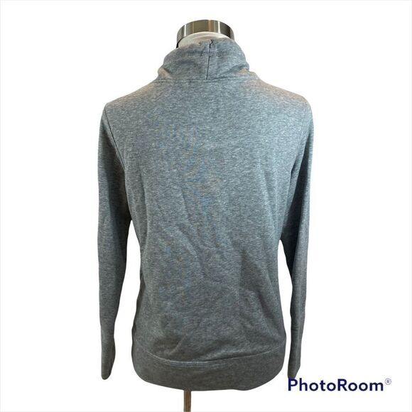 Ladies Grey Puma Cowl Neck Big‎ Cat Logo Sweatshirt Size Medium - Picture 5 of 12
